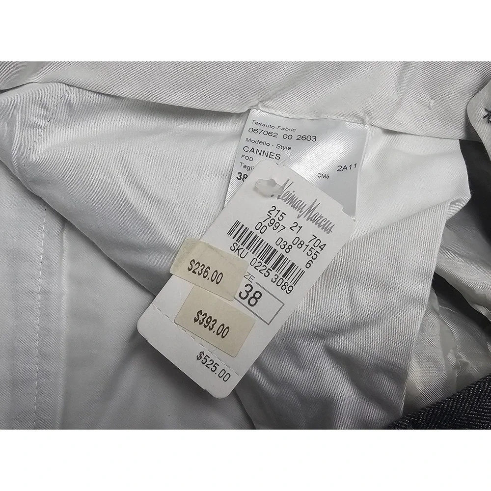 Brioni Pants Mens 38x26 Gray Wool Cannes Dress Trousers Pleated Italy Luxury NWT